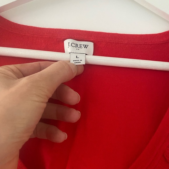 J. Crew Red Ruffle Tank - Picture 2 of 4